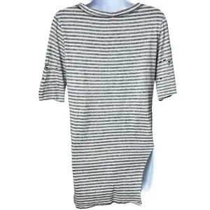 Free People Stripe Distressed Top Beetlejuice Asymmetrical Halloween Grunge XS thumbnail 5