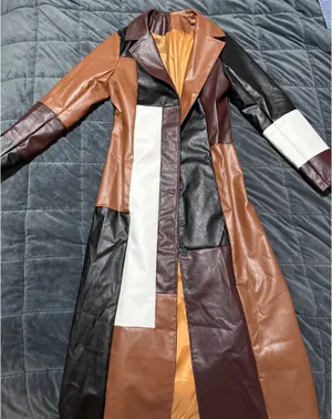 Kylie’s Label Brown Leather Coat Size M thumbnail 4