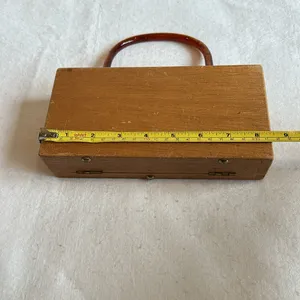 Vintage Wooden Box Handbag with Horse and Carriage Design by Gary Gails thumbnail 4
