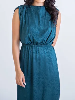 Karlie Satin Forest Midi Dress Size Small thumbnail 2