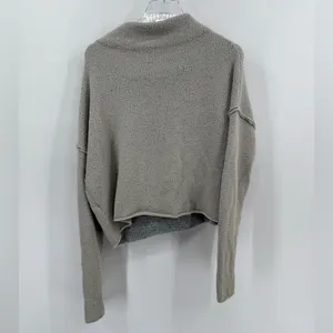 Free People Crop Top Fleece Long Sleeve Pull‎ Over Cowel Neck Soft Warm small thumbnail 2