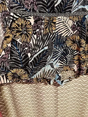 Hale Bob | Boho Tropical Floral Print Romper, Large thumbnail 4