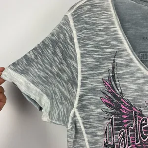 Harley-Davidson® Women's Trance Premium Embellished Burnout Scoop Neck T-Shirt‎ thumbnail 3