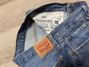 Levi Strauss 501 denim shorts thumbnail 6