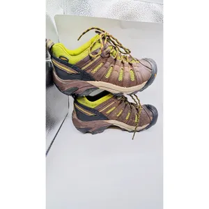 Keen Voyageur brown leather Hiking shoe all terrain rubber toe sneaker women 7.5 thumbnail 3