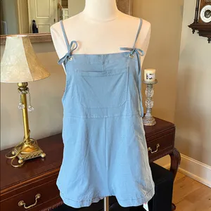 Cider Overall Romper Dusty Blue New thumbnail 11