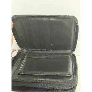Womens Leather Black Wallet with Zipper (NEW) thumbnail 5