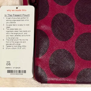 Lululemon In The Present Pouch Deep Ruby Bordeaux Drama Polka‎ Dot W9M61S NWT thumbnail 14