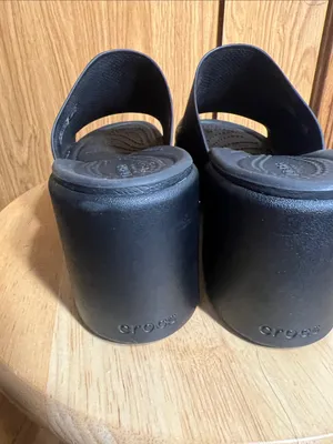CROCS Black Women's Platform Slide Sandals thumbnail 3