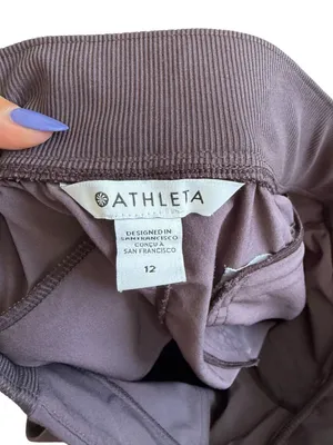 ATHLETA Purple Ankle Active Pants Size 12 thumbnail 5