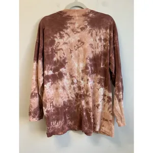 We The Free People Be Free Shirt Top Cabarnet Pink Brown Tie Dye Long Sleeve M thumbnail 9