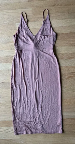Free People Dusty Rose Midi Slip Dress thumbnail 1