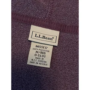 LL Bean Misses Micro Fleece Sweater Jacket Womens M Medium Reg 0-GLU1‎ thumbnail 3