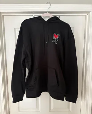 Keith Haring Holding Hearts Hoodie thumbnail 1