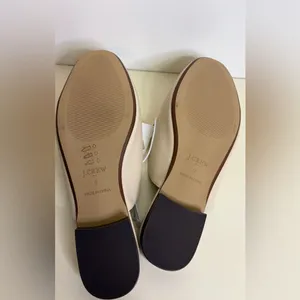 NWT J. Crew Women's Cream Mules with Gold Accent sz 9 thumbnail 7