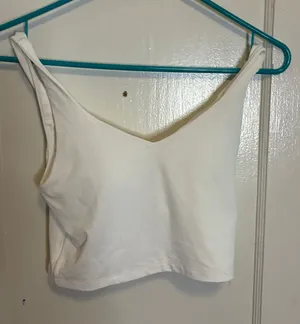 aerie offline white crop nwt sz small thumbnail 1