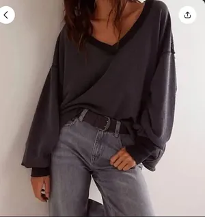 Free People Venice V-neck sweatshirt thumbnail 1