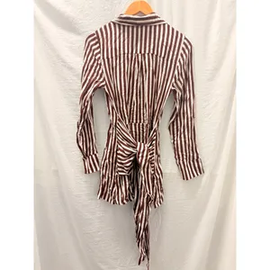 Free People X Jen’s Pirate Booty NEW Amaya Shirt Dress XS Summer Nautical Stripe thumbnail 5