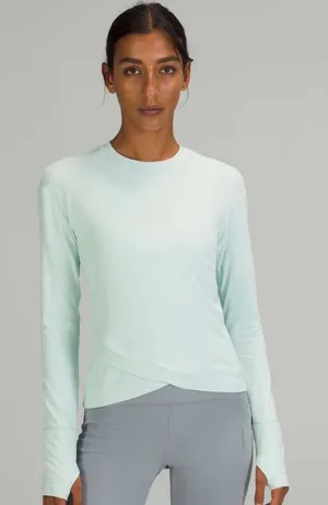 Lululemon Close to Crossing Long Sleeve *Rulu in Delicate Mint - Size: 2 thumbnail 1