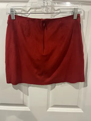 Forever 21 Fringe Front Mini Skirt Size Small thumbnail 3