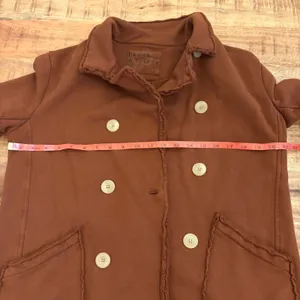 Frank & Eileen Belfast Peacoat S Cinnamon Brown Triple Fleece Preppy Minimalist thumbnail 9