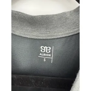 Albion Fit Neo Crop Scuba Sweatshirt Dress Gray S Puff Sleeve Long Sleeve Lounge thumbnail 4