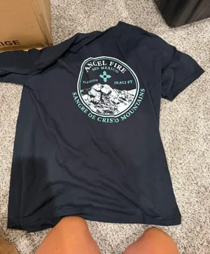 Angel fire T SHIRT Black Size L thumbnail 1