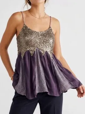 Buckle Gimmicks Lace Glitter Tank thumbnail 1
