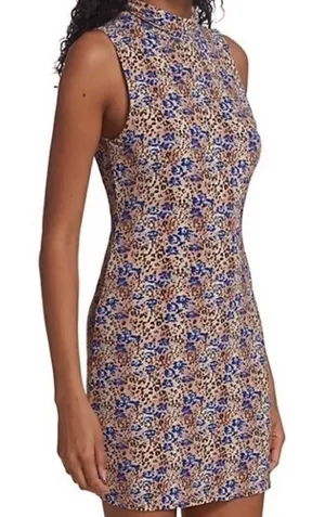NWT Ramy Brook SIZE XL Leopard Stretch Mini Dress thumbnail 1