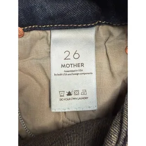 MOTHER Looker Ankle‎ Fray High Waist Jeans Dark Wash Women's 26 thumbnail 7