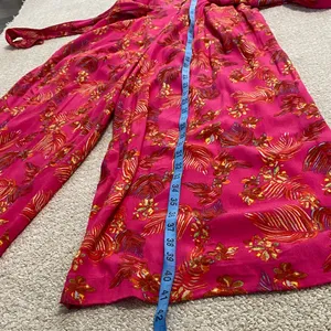 Free People Vibrant Pink Floral Jumpsuit Size 2 100% Viscose thumbnail 14