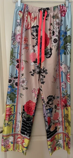 Victoria's Secret Pattern Block Patchwork Pajama Pants Women's Sz XS thumbnail 1