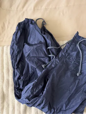 Edikted Navy Blue Lightweight Track Pants thumbnail 3
