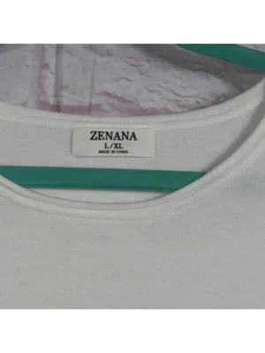 Zenana Women's L/XL White Sweater with Front Pockets thumbnail 3