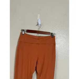Split59 Raqel High Waisted Fleece Flare Pant in Rust Womans Medium thumbnail 6