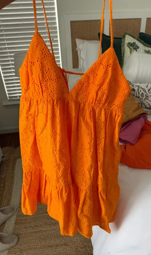 Orange ZARA Dress Mini thumbnail 2