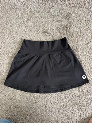 Vuori Volley Skirt Size Small Black High Rise Tennis Pickleball Skort VW3005 thumbnail 2