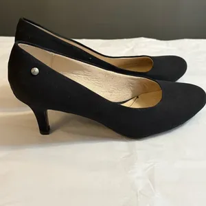 LifeStride Soft System Black‎ Fabric Pumps Kitten Heels Womens 11M Round Toe thumbnail 3