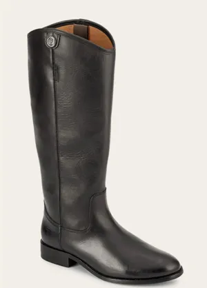 Frye Melissa Button Riding Boots Black Leather Women’s Size 8.5 Classic Tall thumbnail 1