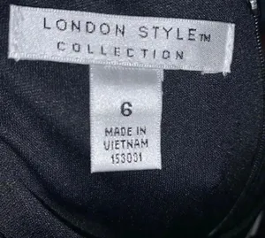 London Times Dress 6 Black White Pink Sleeveless Spring/Summer thumbnail 3