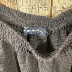 Brandy Melville Black Maura Whimsigoth Puff Sleeve Crop Top Dark Coquette thumbnail 3