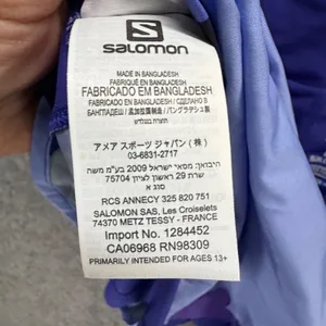 Salomon Elevate 2 in 1 Running Shorts Womens M Purple Abstract Print Athletic thumbnail 12