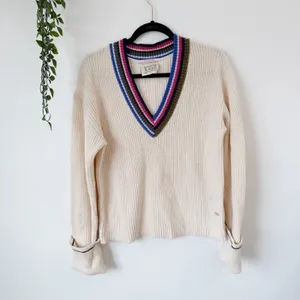 Scotch & Soda V-Neck Crochet Sweater Sz M thumbnail 2