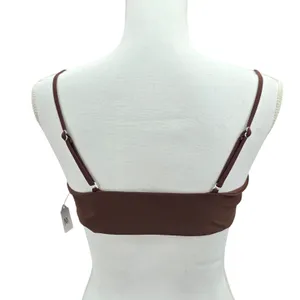 Y2K Coquette Barbie Cottage Brown Mermaid Retro Swimwear Bikini Top Medium‎ thumbnail 2