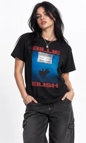 Billie Eilish Target Exclusive Hit Me Hard and Soft Graphic Tee M thumbnail 1