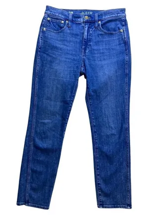 J.Crew 9" Vintage Slim Straight Jeans‎ Women 28 Blue Denim Stretch Casual thumbnail 1