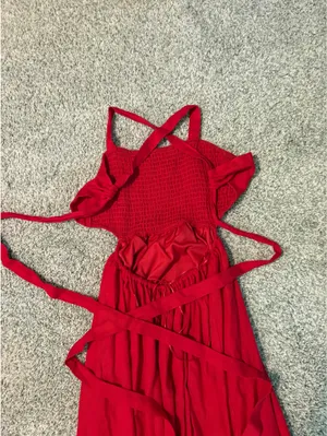 Altar'd State Red Maxi Dress thumbnail 3