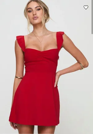 Princess Polly Dress Landon Mini Red Size 0 thumbnail 1