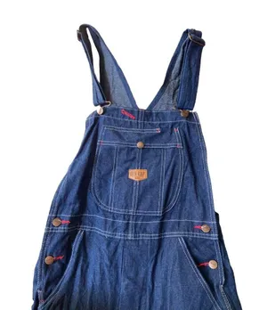 Red Kap NWOT Navy blue overalls with red stitching 🔥 thumbnail 2