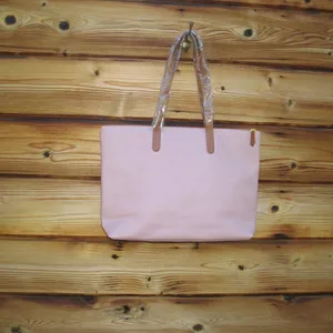 Joy Mangano Pink Leather Tote Bag Pink thumbnail 6